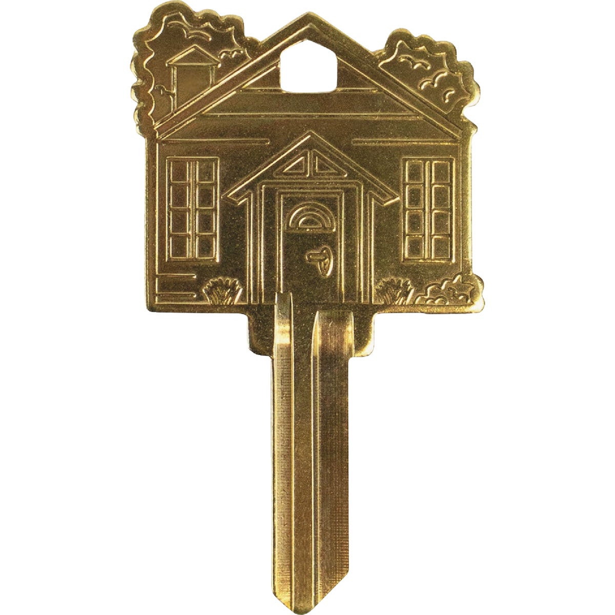 Lucky Line Brass Home Key Shapes Decorative House Key - KW1 ADA Friendly Image 1