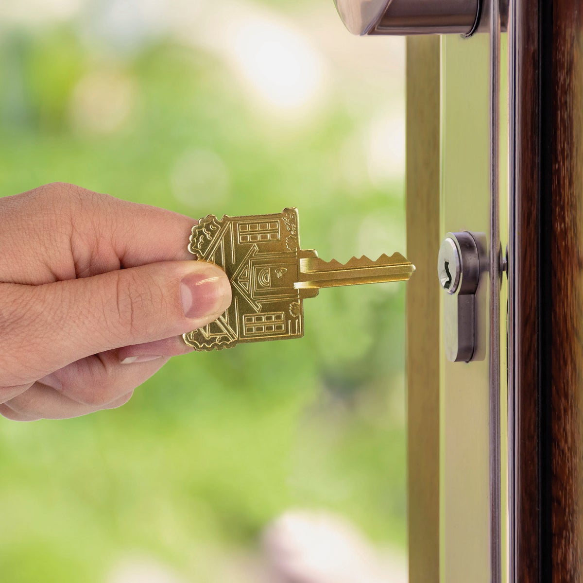 Lucky Line Brass Home Key Shapes Decorative House Key - KW1 ADA Friendly Image 2