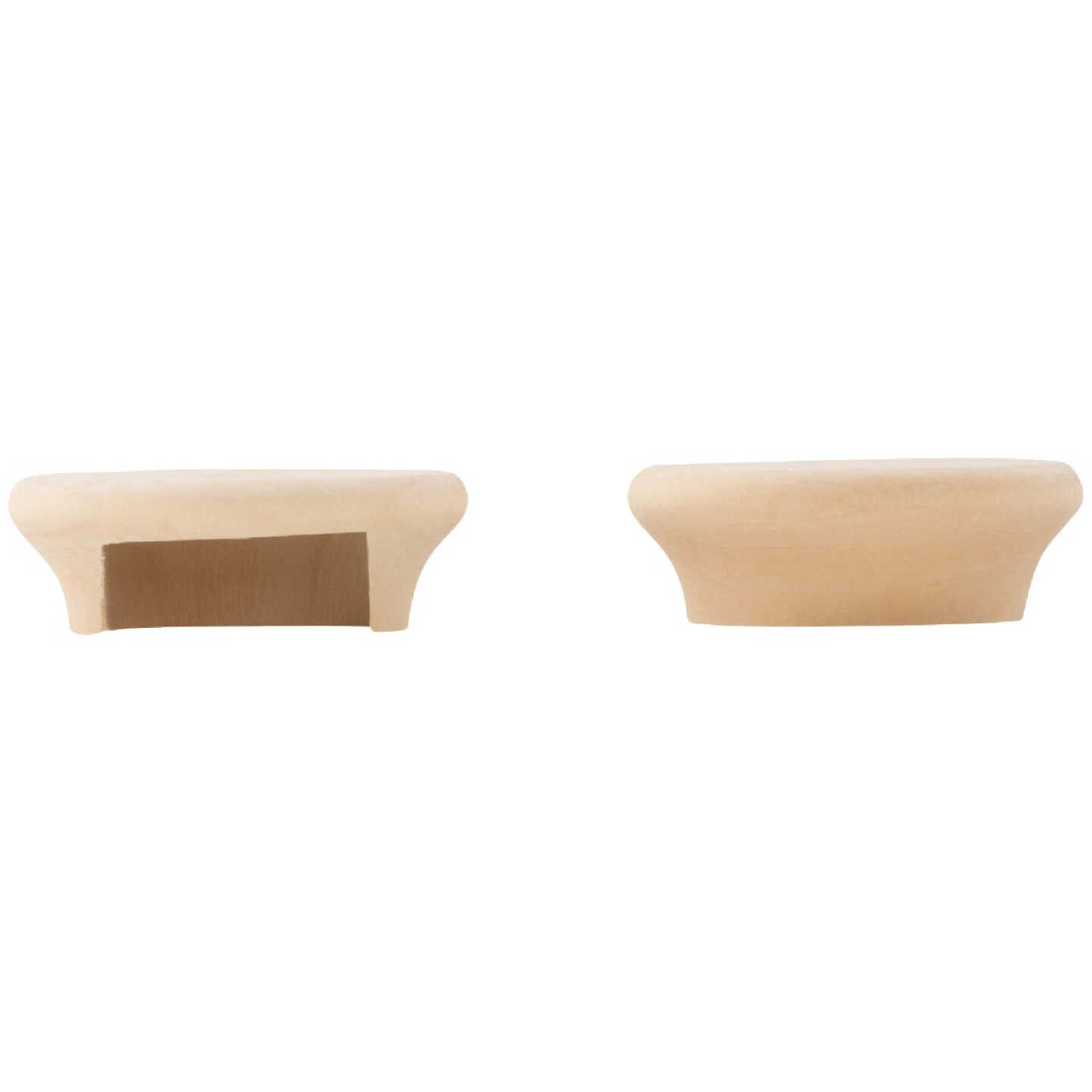National Hardware 1-3/8 In. Natural Wood Closet Rod Socket (2-Pack) Image 4