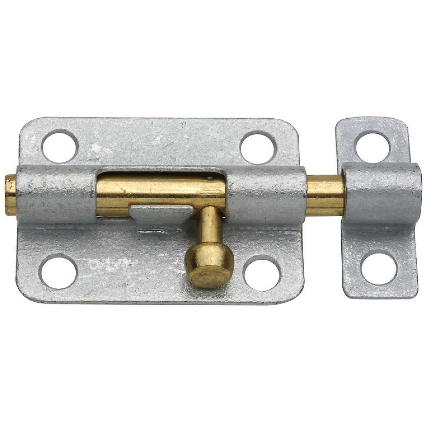 National Hardware 3 In. Galvanized Steel Door Barrel Bolt Image 1