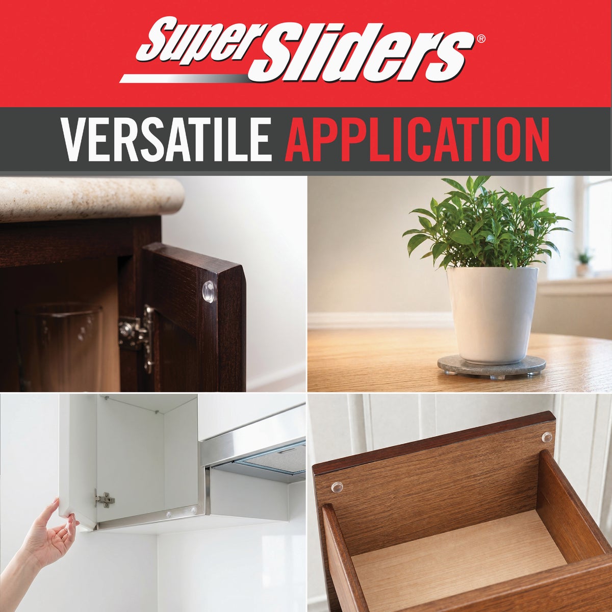 Super Sliders Furniture Wall Bumper Variety Assortment (80-Pack) Image 6