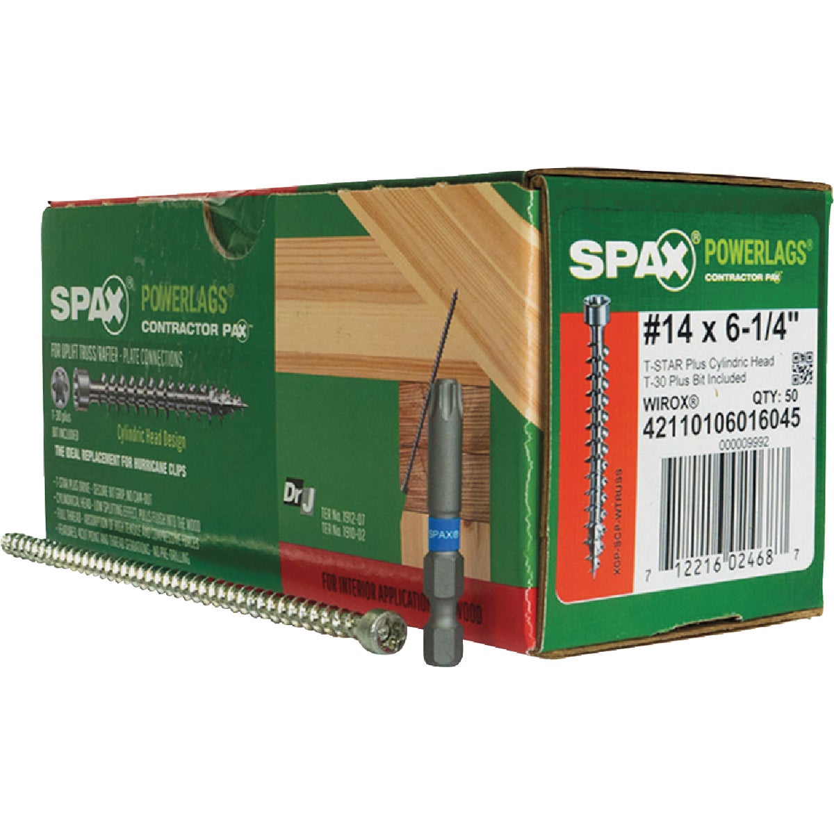SPAX #14 x 6-1/4 In. T30 Plus Cylindrical Head HCR Wirox (Interior) Truss Screw (50-Count) Image 5