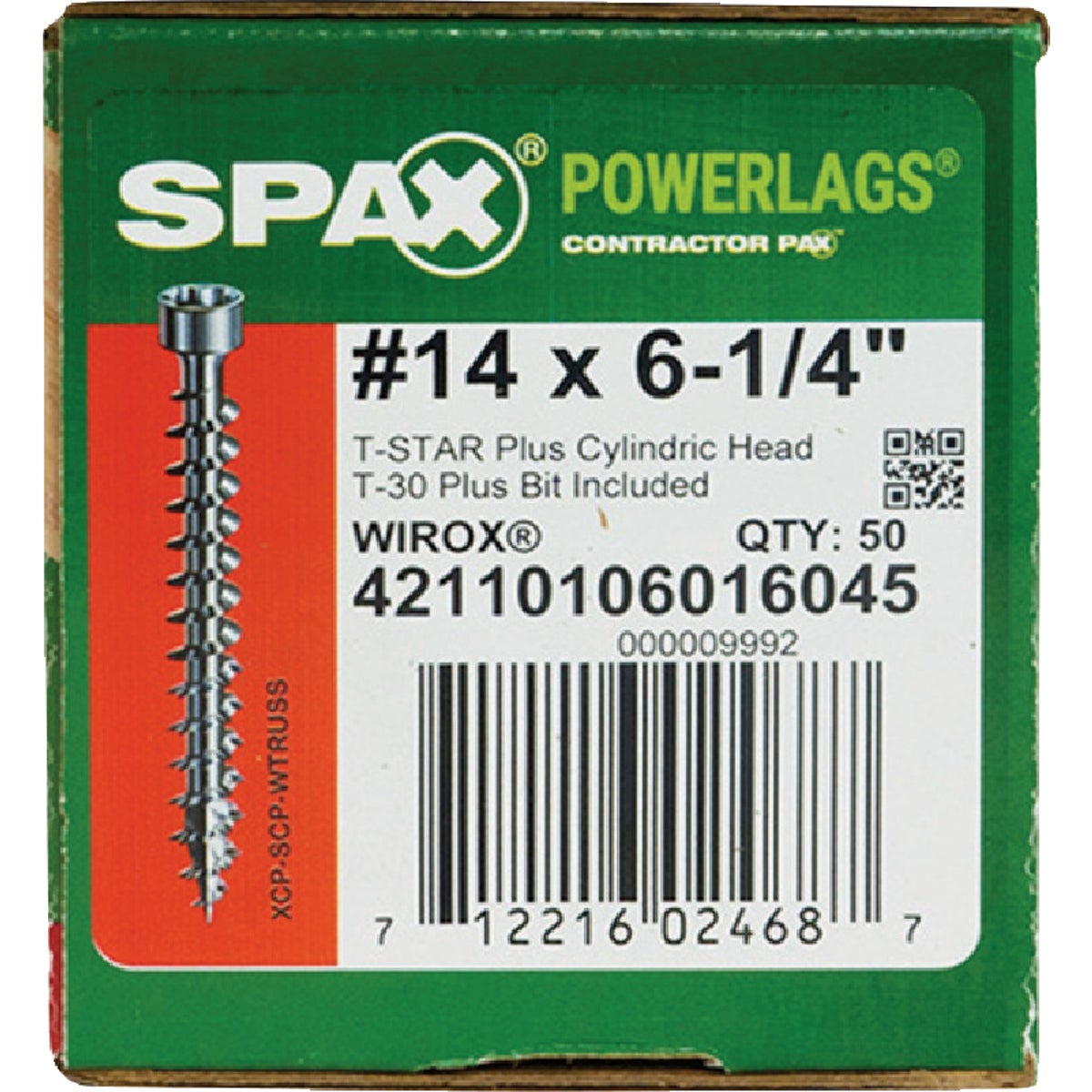 SPAX #14 x 6-1/4 In. T30 Plus Cylindrical Head HCR Wirox (Interior) Truss Screw (50-Count) Image 4
