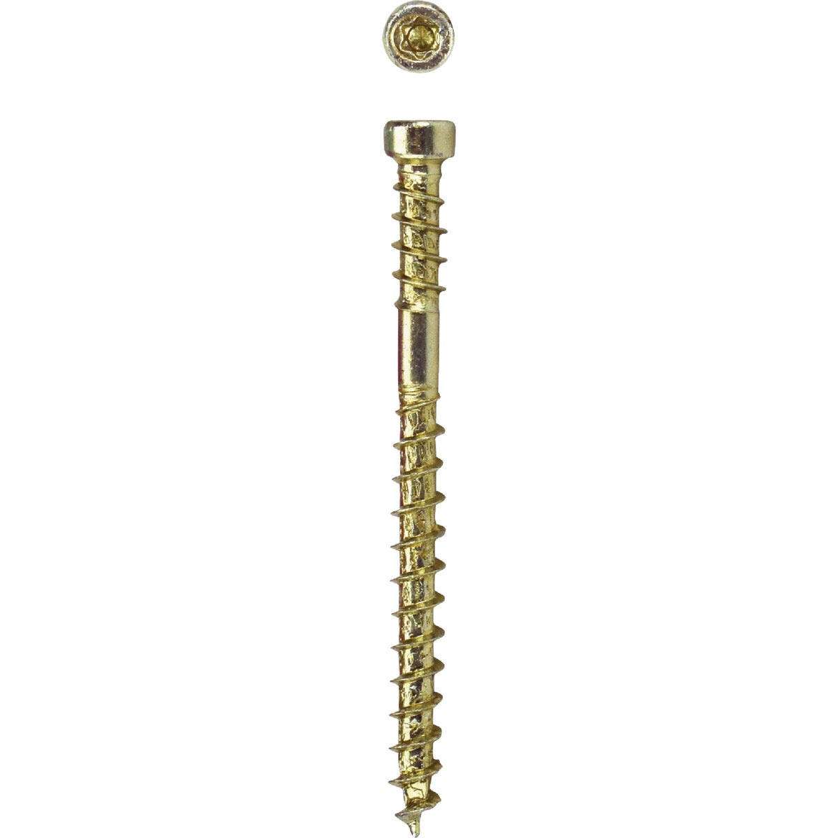 SPAX #8 x 2 In. T10 Plus Cylindrical Head HCR (Exterior Rated) Yellow Trim Screw (100-Count)