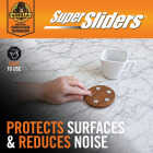 Super Sliders Gorilla Glue 3/4 In. Square Clear Furniture Wall Bumpers (24-Pack) Image 5