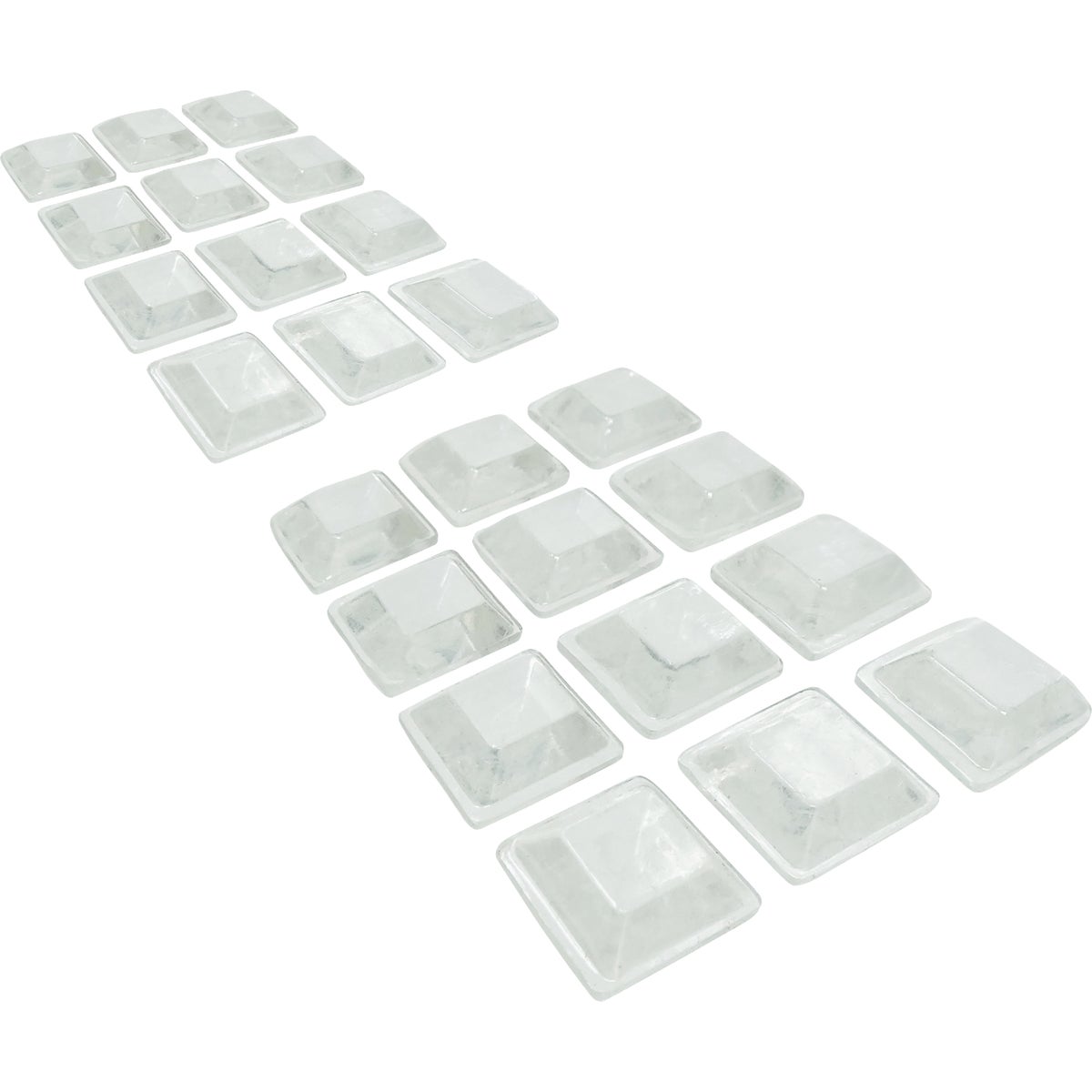 Super Sliders Gorilla Glue 3/4 In. Square Clear Furniture Wall Bumpers (24-Pack) Image 8