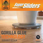 Super Sliders Gorilla Glue 3/4 In. Square Clear Furniture Wall Bumpers (24-Pack) Image 3
