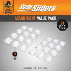 Super Sliders Gorilla Glue 3/4 In. Square Clear Furniture Wall Bumpers (24-Pack) Image 2