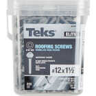 Teks Elite #12 x 1-1/2 In. Hex Washer Head Drill Point Metal to Wood Roofing Screw (225-Count) Image 3