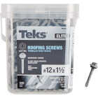Teks Elite #12 x 1-1/2 In. Hex Washer Head Drill Point Metal to Wood Roofing Screw (225-Count) Image 1