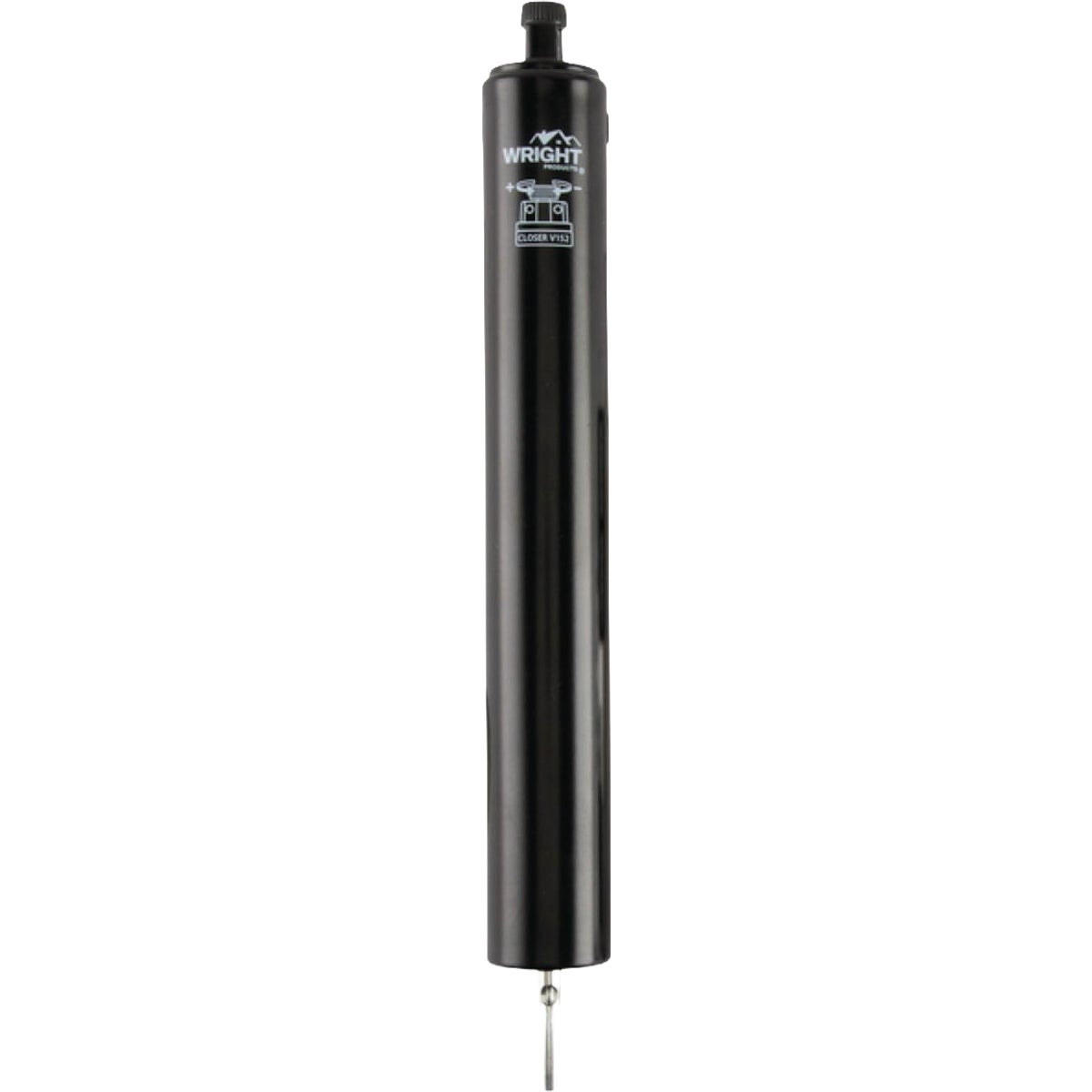 Wright Heavy Duty Black Pneumatic Storm Door Closer with Thumbscrew