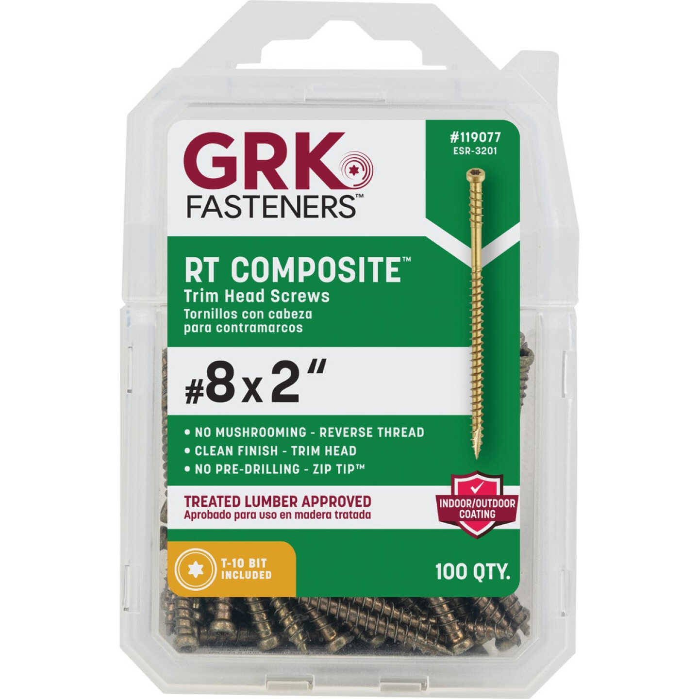 GRK RT #8 x 2 In. Star Drive Composite Screw (100-Count) Image 3