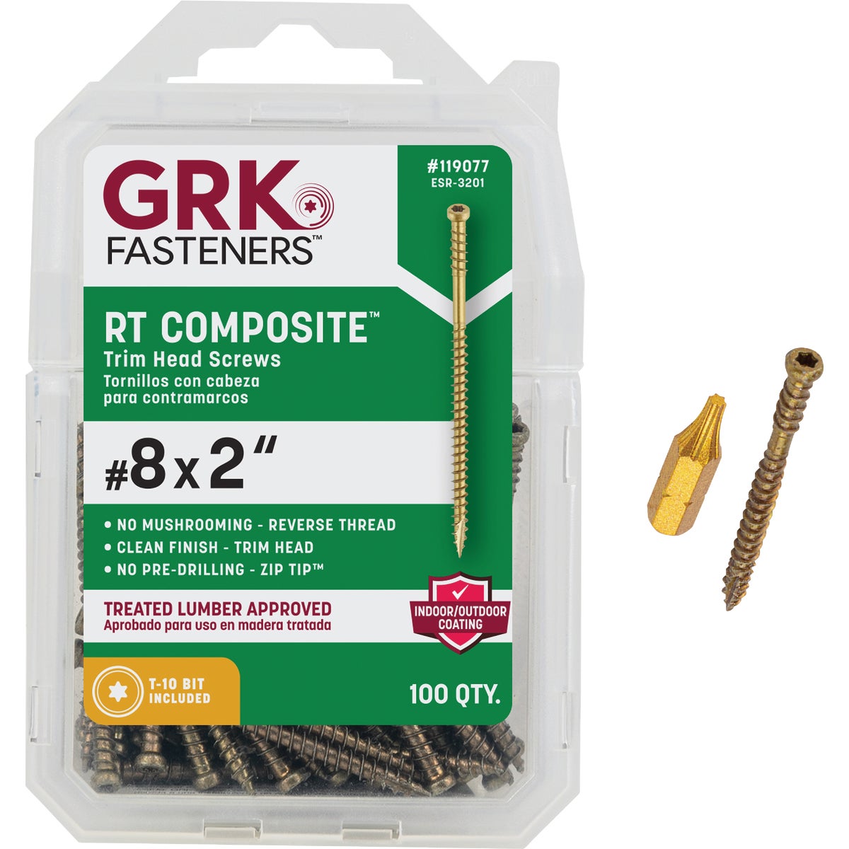 GRK RT #8 x 2 In. Star Drive Composite Screw (100-Count)