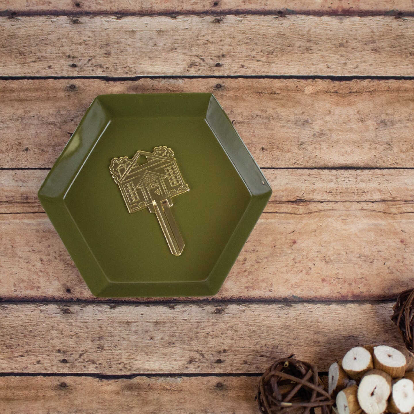 Lucky Line Brass Home Key Shapes Decorative House Key - SC1 ADA Friendly Image 3