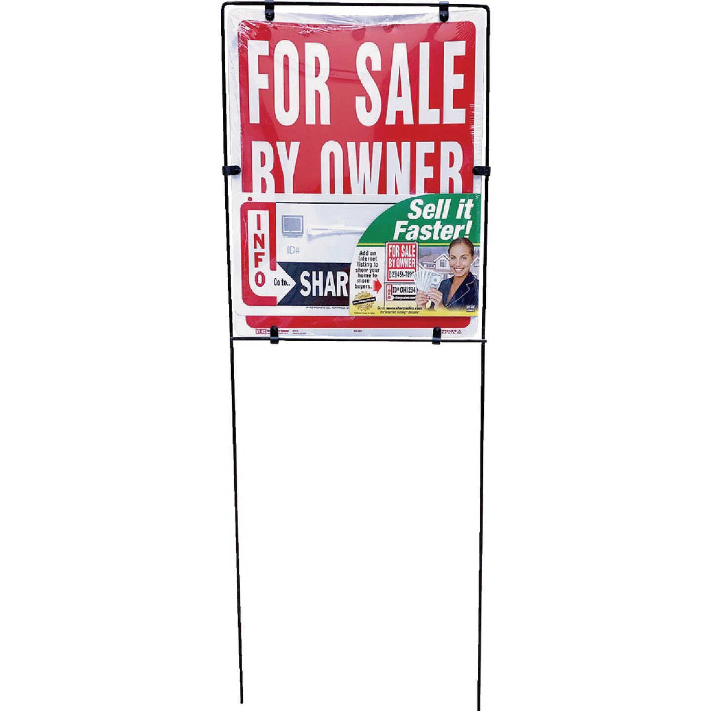 Hy-Ko 14x18 For Sale By Owner Sign With Frame Image 1