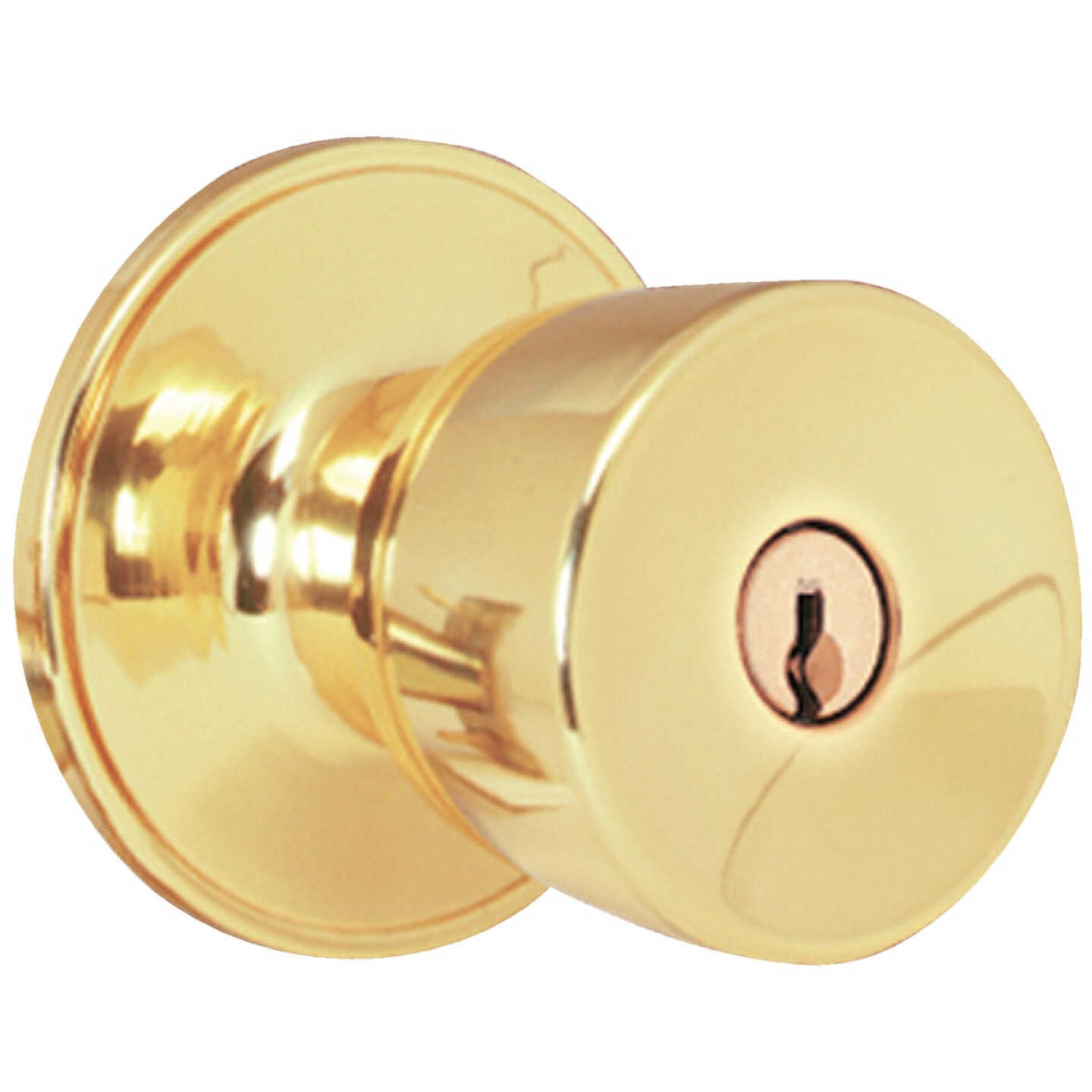 Dexter Bright Brass Entry Door Knob Image 1