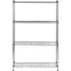 Muscle Rack 36 In. x 14 In. x 54 In. 4-Tier Chrome Wire Shelving Unit Image 7