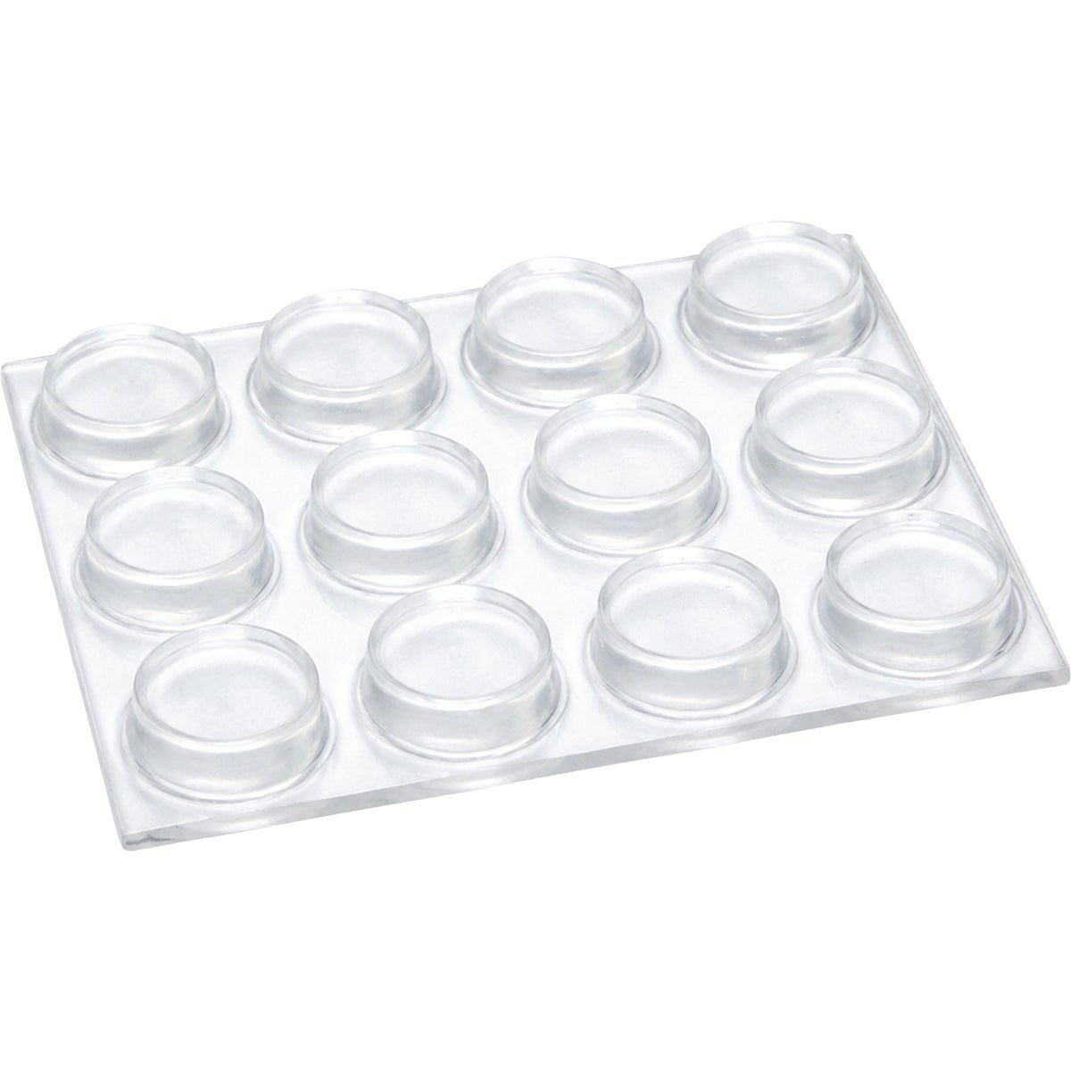 Super Sliders Gorilla Glue 1/2 In. Round Clear Furniture Wall Bumpers (12-Pack) Image 5