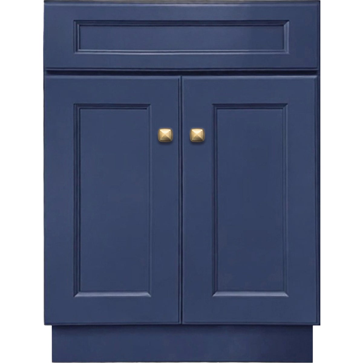 GHI Cabinets Sonona Blue 24 In. W x 34.5 In. H x 21 In. D Vanity Base without Top, 2 Door