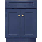 GHI Cabinets Sonona Blue 24 In. W x 34.5 In. H x 21 In. D Vanity Base without Top, 2 Door Image 1