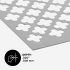 M-D Building Products 36 In. x 36 In. x .020 In. Mill Aluminum Sheet Cloverleaf Image 3