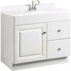 Design House Shorewood White 30 In. W x 33 In. H x 18 In. D Vanity Base, 1 Door/2 Drawer Image 1