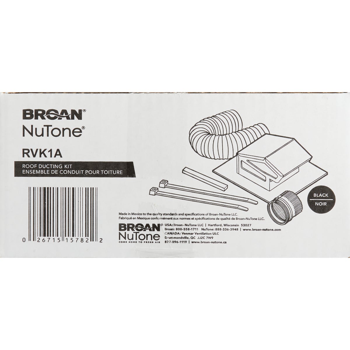 Broan-Nutone 3 In./4 In. Exhaust Fan Roof Vent Kit (7-Piece) Image 4