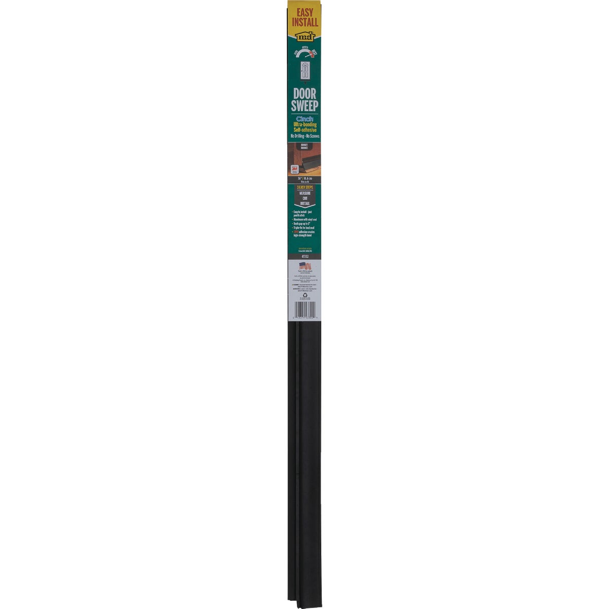 M-D Building Products 36 In. Aluminum and Vinyl CINCH Self-Adhesive Door Sweep, Brown