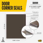 M-D Building Products Brown Door Corner Seal for Interior & Exterior Doors Image 2