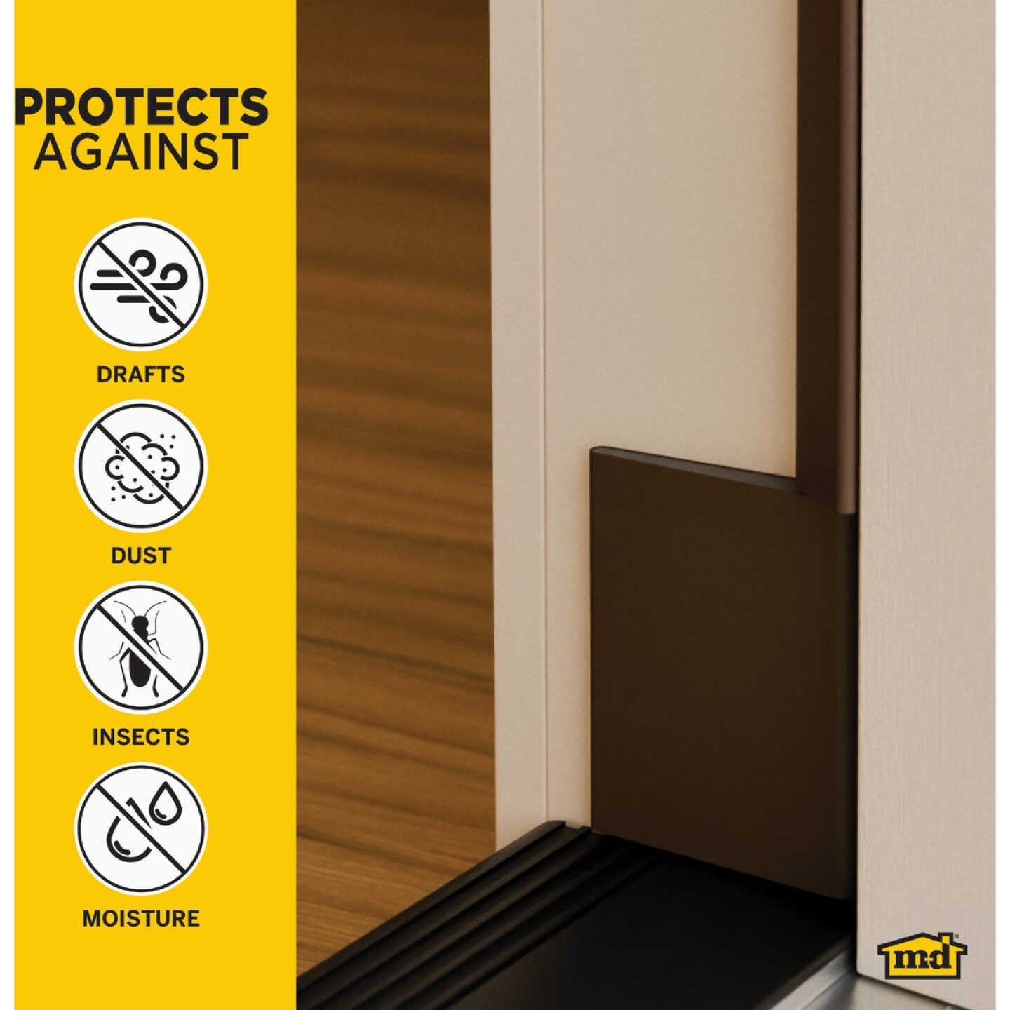 M-D Building Products Brown Door Corner Seal for Interior & Exterior Doors Image 5