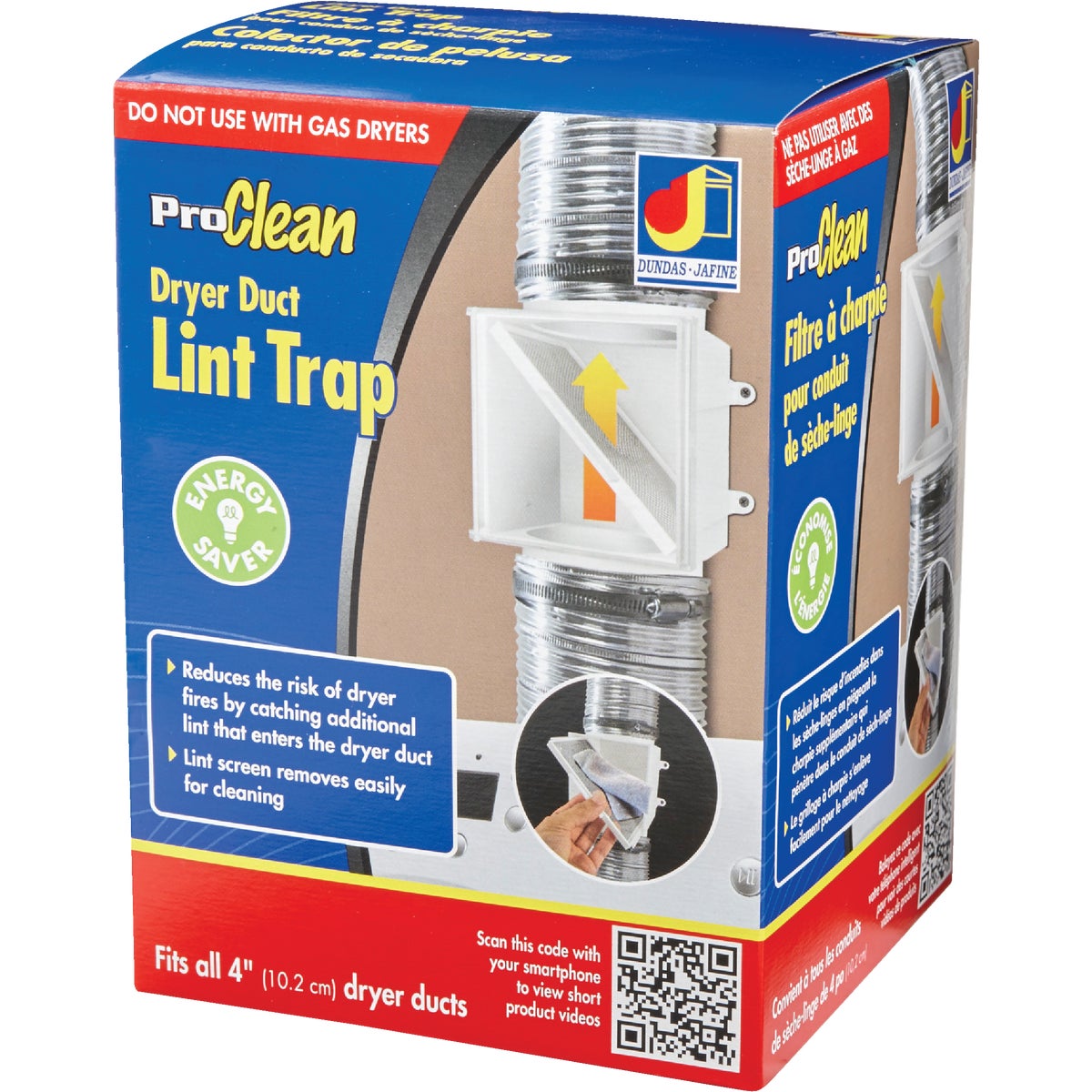 ProClean Plastic Dryer Duct Lint Trap Image 5