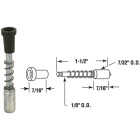 Prime-Line Silver Die-Cast Window Screen Repair Plunger Latch (25-Pack) Image 1