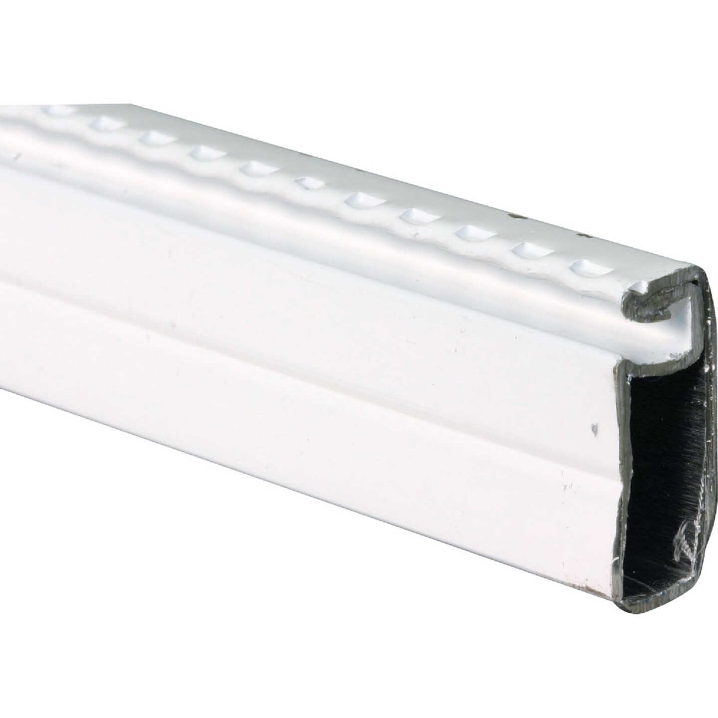 Prime-Line Make-2-Fit 3/4 x 1/4 x 94 White Aluminum Screen Frame Image 2