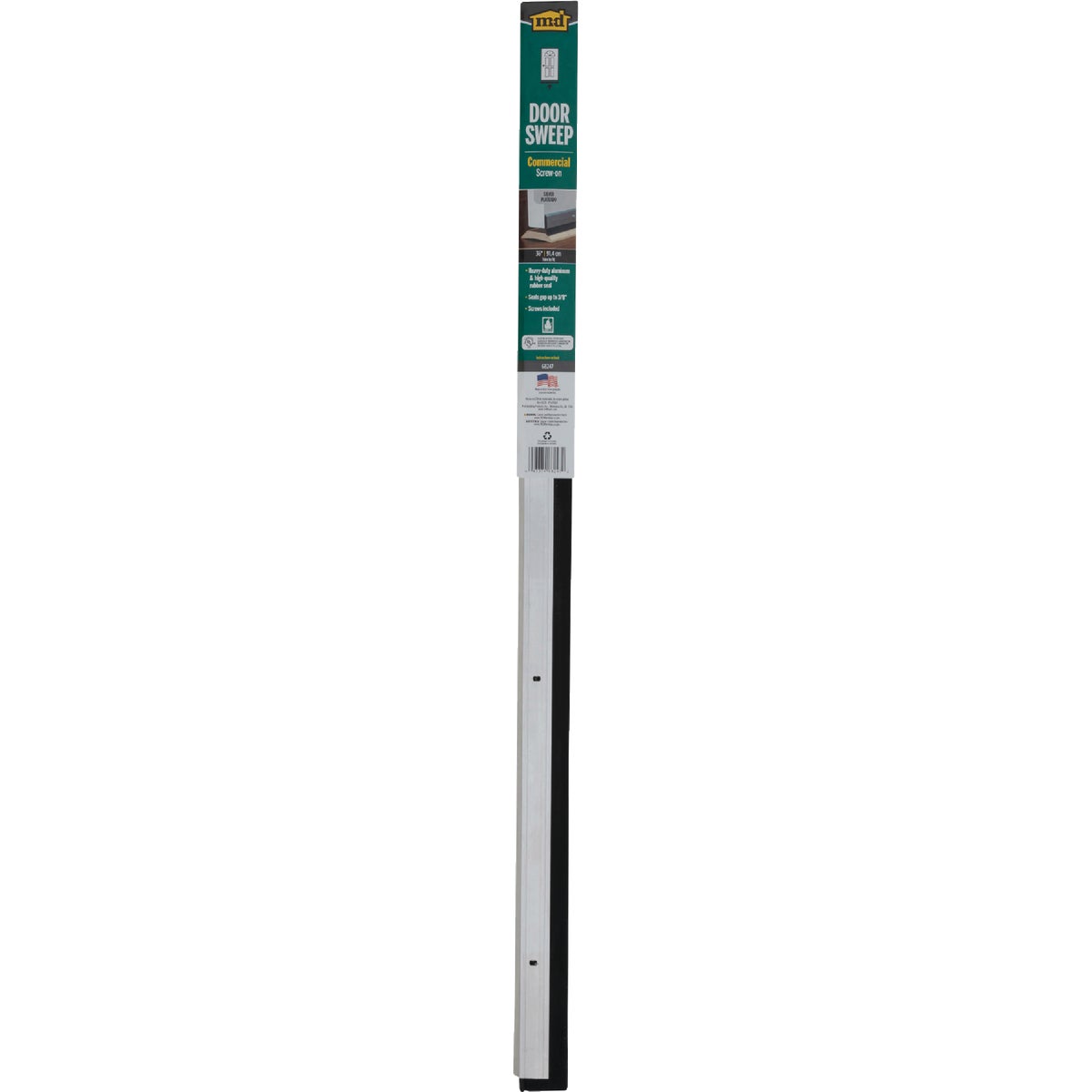 M-D Building Products Ultra 0.25 In. 36 In. Silver Door Sweep Image 7
