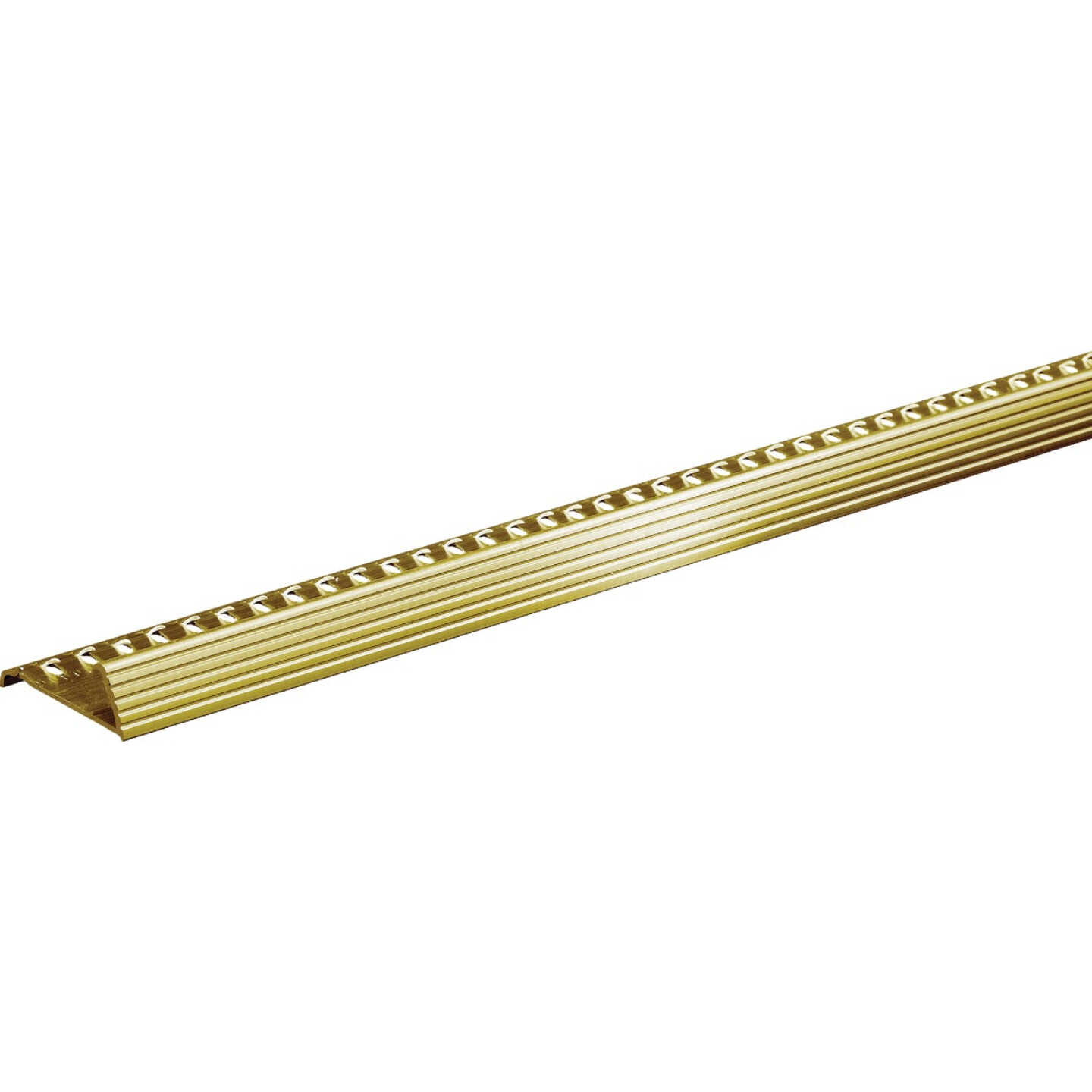 Frost King Satin Gold Fluted 1-3/8 In. x 6 Ft. Carpet Clampdown with Teeth Image 1