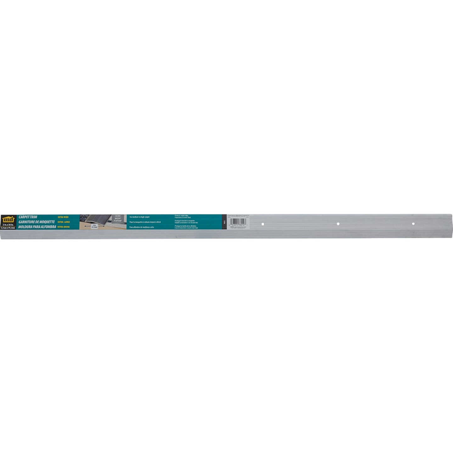 M-D Building Products 2 In. X 36 In. Silver Aluminum Carpet Trim with Screw Nails Image 4