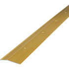 M-D Building Products 2 In. X 72 In. Satin Brass Aluminum Carpet Trim with Screw Nails Image 1