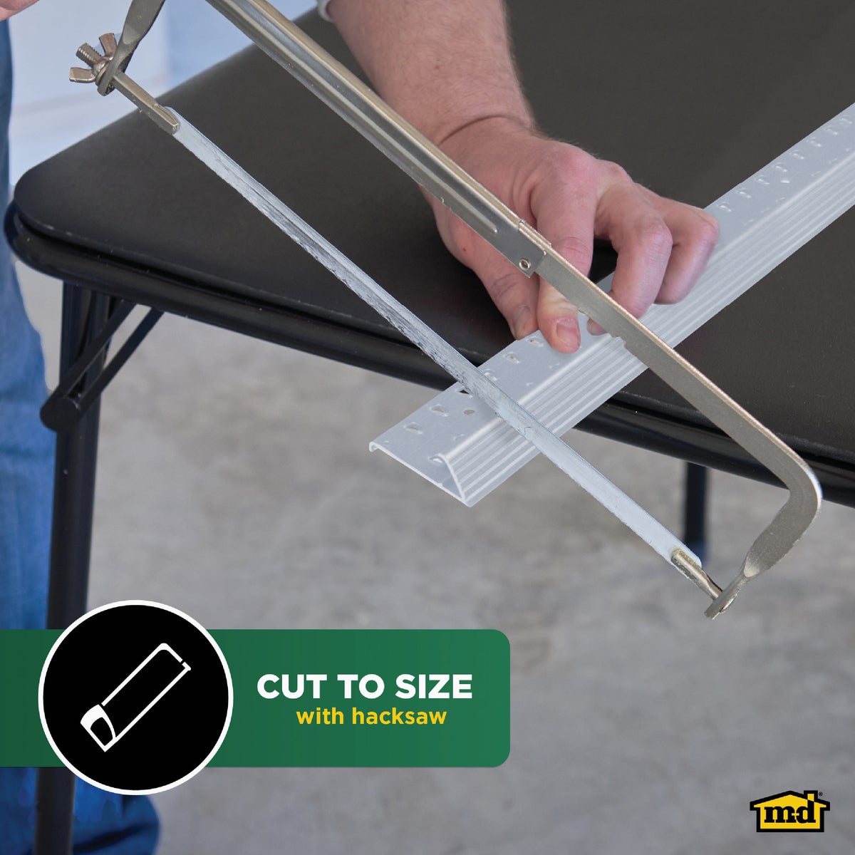 M-D Building Products Silver 1-3/8 In. x 3 Ft. Aluminum Carpet Gripper Image 4