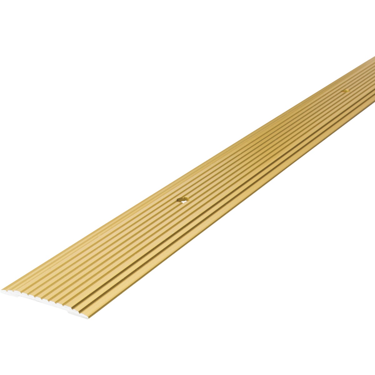 M-D Building Products 1-1/4 In. x 72 In. Satin Brass Aluminum Seam Binder with Screw Nails Image 6
