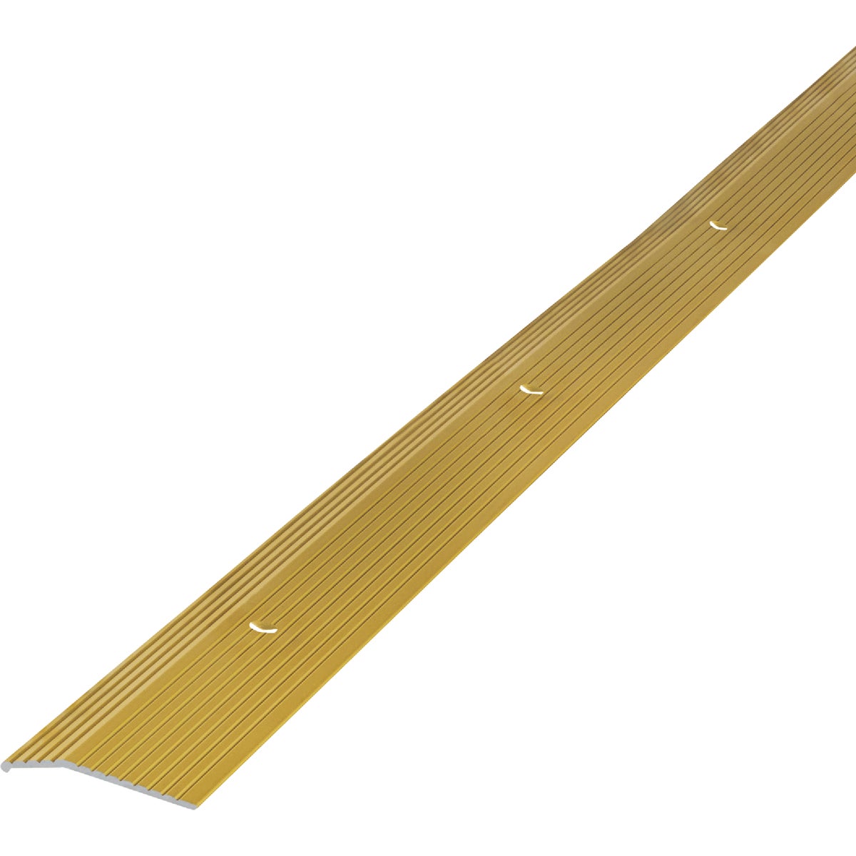 M-D Building Products 1-3/8 In. X 36 In. Satin Brass Aluminum Carpet Trim with Screw Nails
