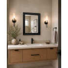 Renin Marion Square Black 19 In. x 22 In. Fluted Frame Vanity Mirror Image 2