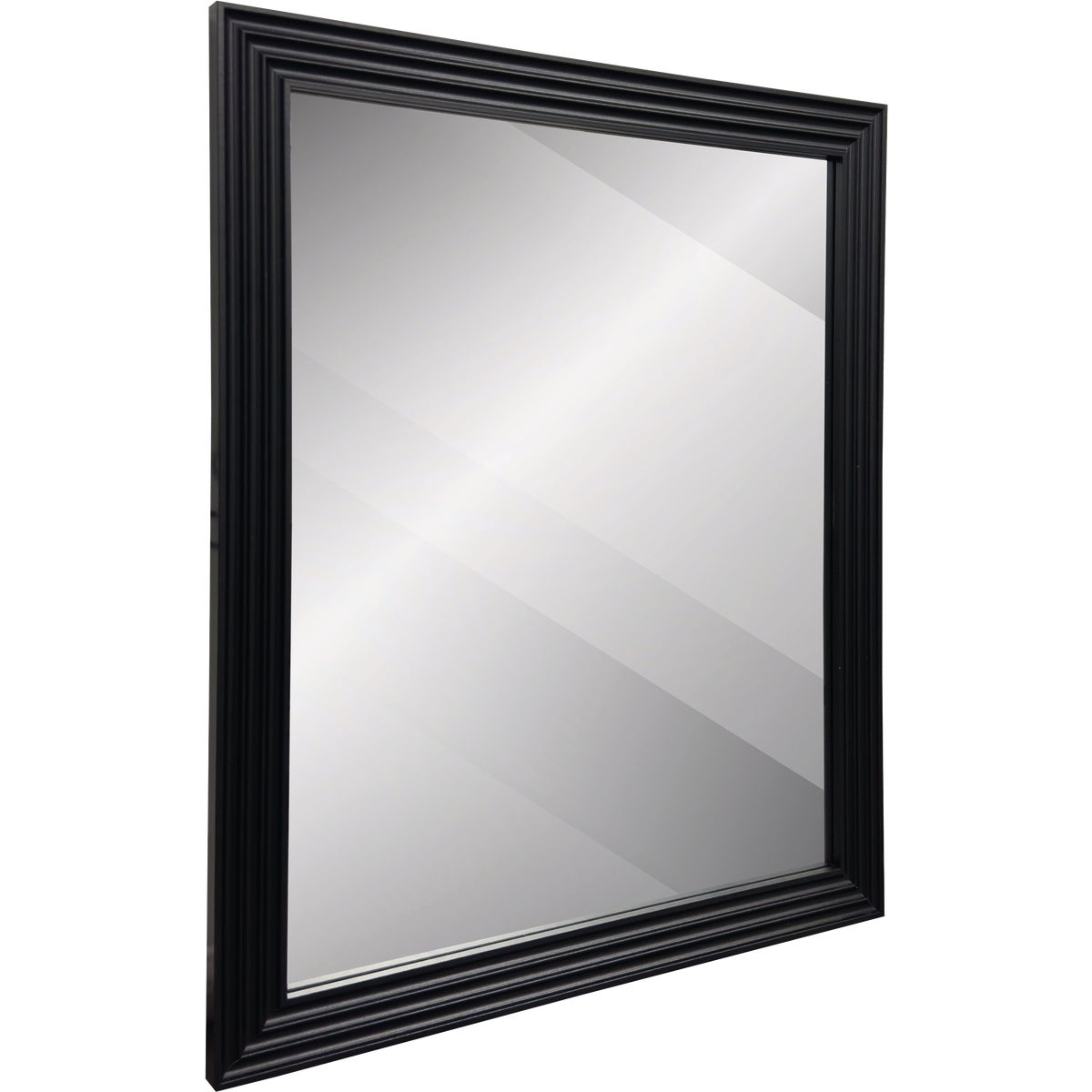 Renin Marion Square Black 19 In. x 22 In. Fluted Frame Vanity Mirror Image 3
