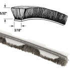 PRIME-LINE 3/16" W x .156" H x 18' L Bag Gray Weatherstrip Pile Image 1