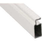Prime-Line Make-2-Fit 3/4 x 5/16 x 146 White Aluminum Screen Frame Image 1