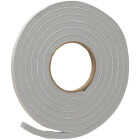 Frost King 1/2 In. W x 3/8 In. T x 10 Ft. L Gray Vinyl Foam Weatherstrip Tape Image 1