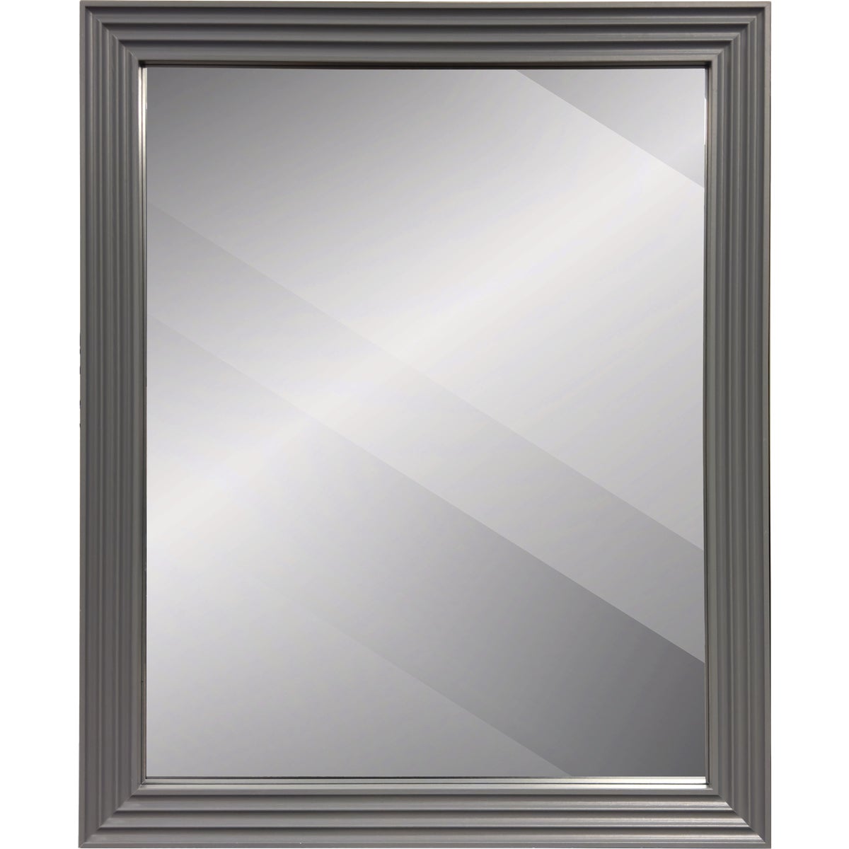 Renin Marion Square Grey 19 In. x 22 In. Fluted Frame Vanity Mirror