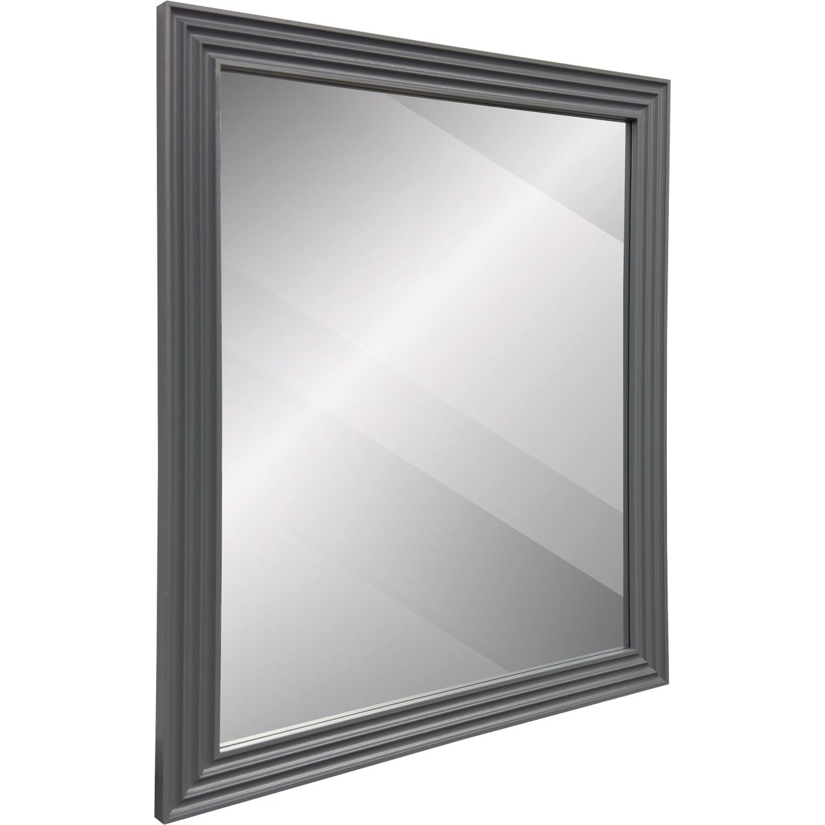 Renin Marion Square Grey 19 In. x 22 In. Fluted Frame Vanity Mirror Image 4