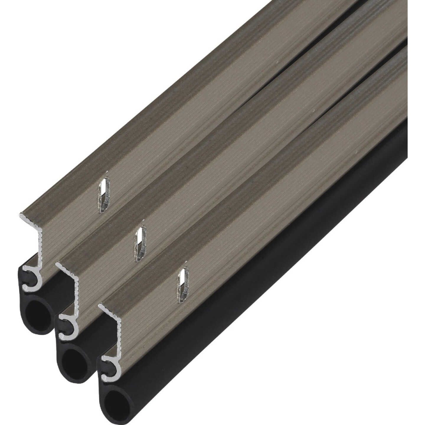 M-D Building Products Satin Nickel Aluminum and Vinyl Screw-on Top and Sides Door Seal Kit Image 1