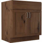 JSI Cabinetry 30 In. x 34-1/2 In. H x 21 In. D. Rustic Brown Vanity Base without Top, 1 Drawer/2 Door Image 1