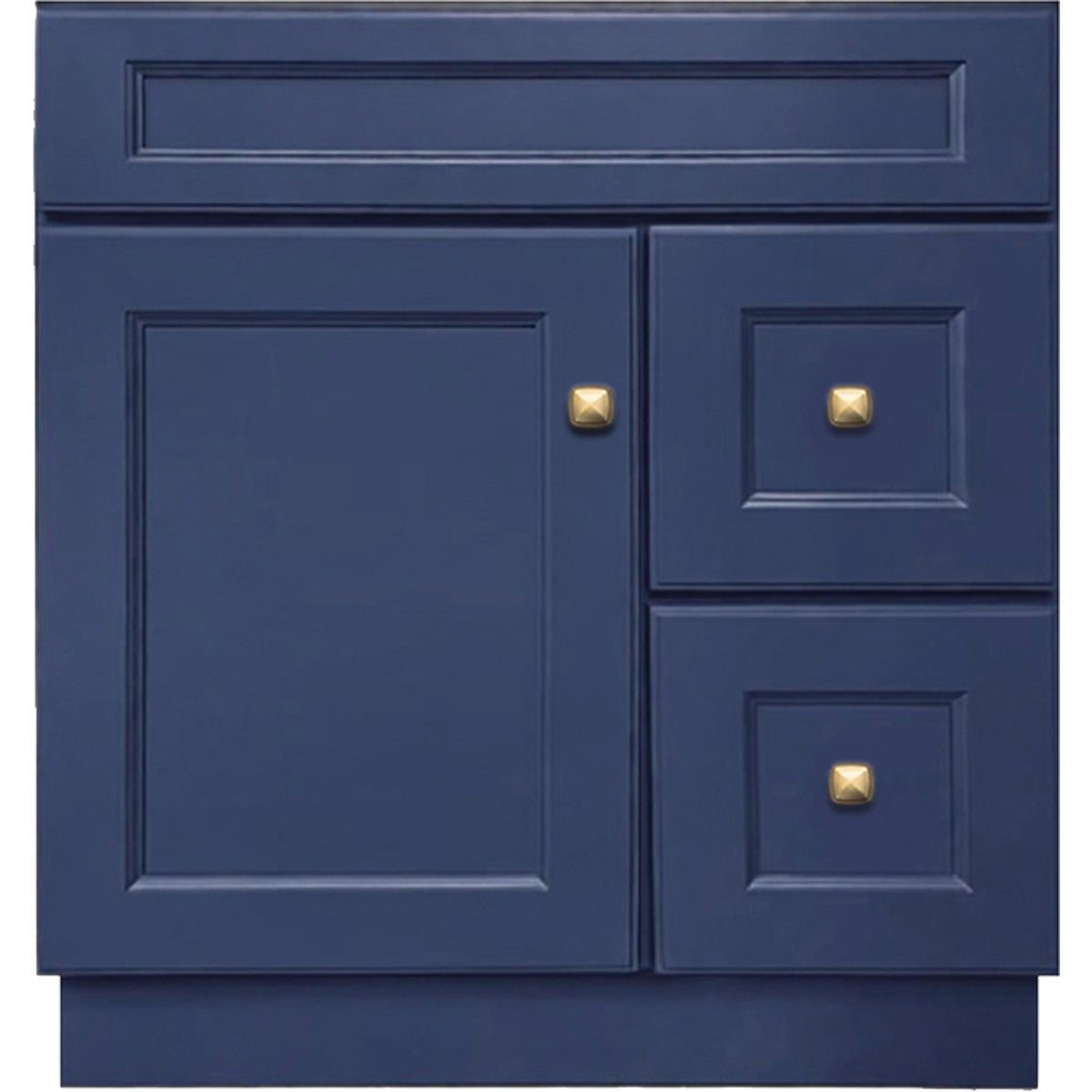 GHI Cabinets Sonona Blue 30 In. W x 34.5 In. H x 21 In. D Vanity Base without Top, 2 Drawer